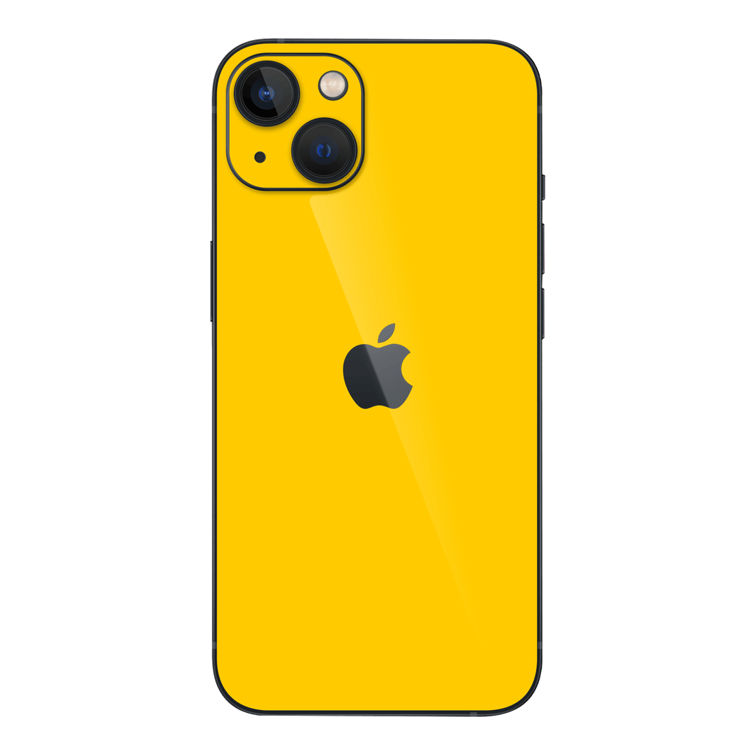 iPhone 14 GLOSSY Golden Yellow Skin - Premium Protective Skin Wrap Sticker Decal Cover by QSKINZ | Qskinz.com