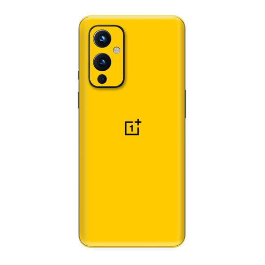 OnePlus 9 Gloss Glossy Golden Yellow Skin Wrap Sticker Decal Cover Protector by EasySkinz