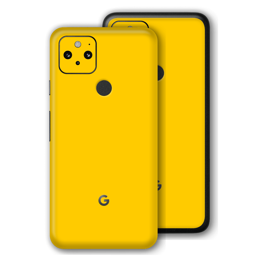 Pixel 5 Glossy Golden Yellow Skin, Wrap, Decal, Protector, Cover by EasySkinz | EasySkinz.com