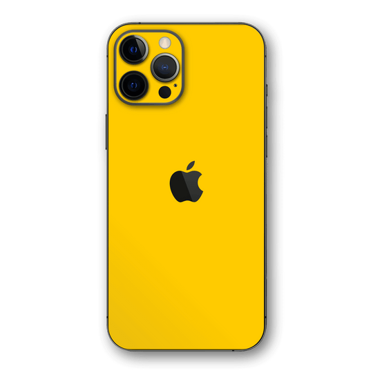 iPhone 12 Pro MAX GLOSSY Golden Yellow Skin - Premium Protective Skin Wrap Sticker Decal Cover by QSKINZ | Qskinz.com