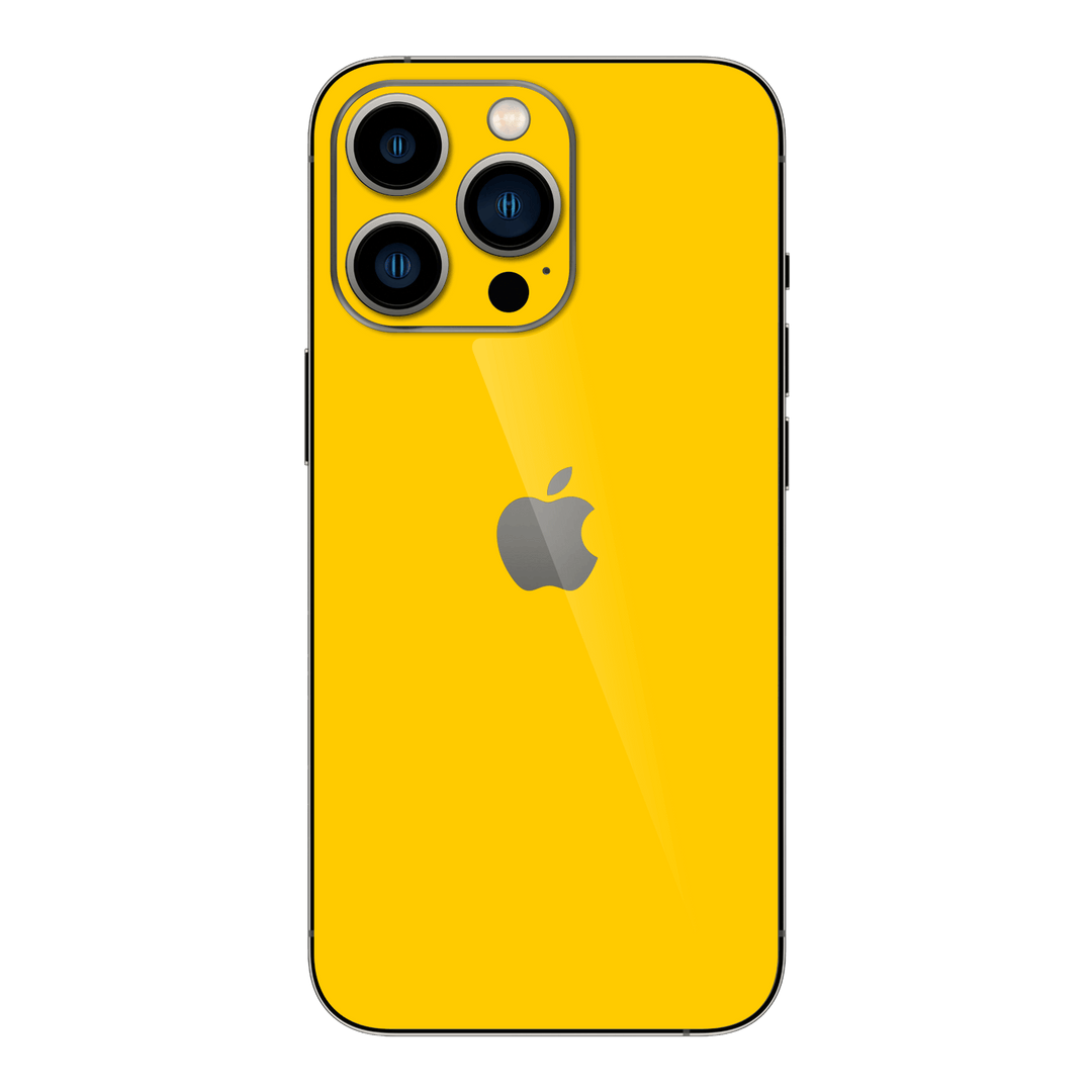 iPhone 14 PRO GLOSSY Golden Yellow Skin - Premium Protective Skin Wrap Sticker Decal Cover by QSKINZ | Qskinz.com