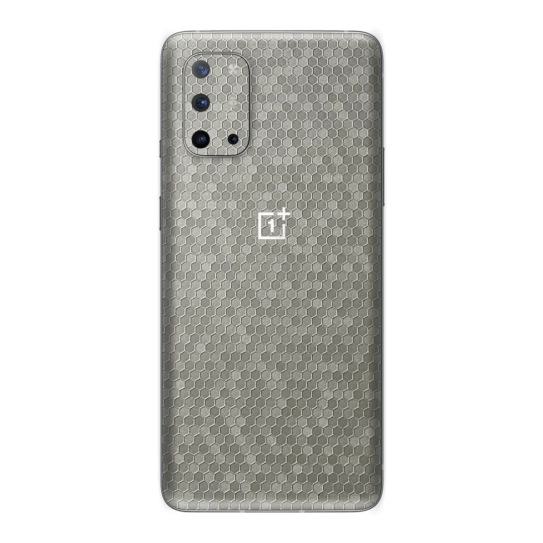 OnePlus 8T Luxuria SILVER Honeycomb 3D Textured Skin Wrap Sticker Decal Cover Protector by EasySkinz