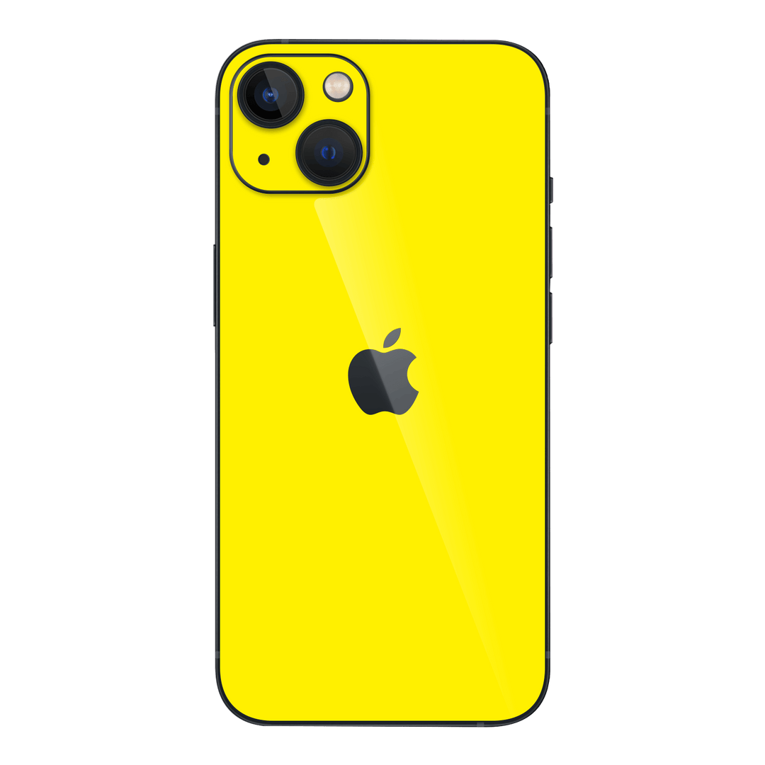 iPhone 14 GLOSSY Lemon Yellow Skin - Premium Protective Skin Wrap Sticker Decal Cover by QSKINZ | Qskinz.com