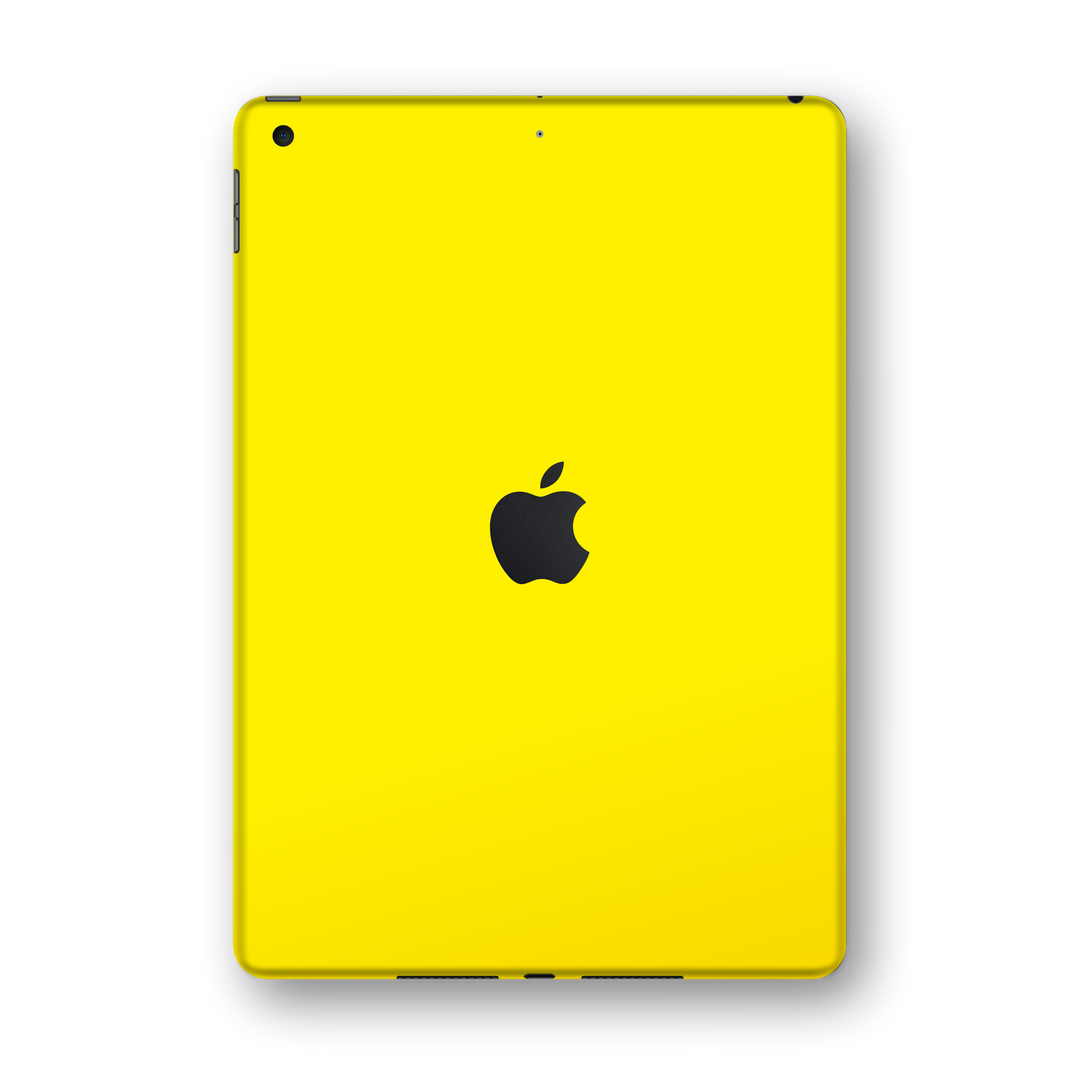 iPad 10.2" (8th Gen, 2020) Glossy Lemon Yellow Skin Wrap Sticker Decal Cover Protector by EasySkinz