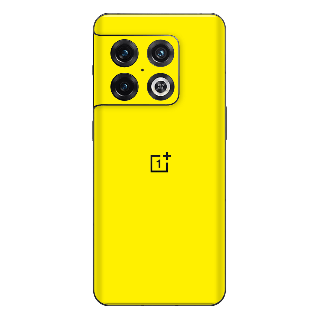 OnePlus 10 PRO Gloss Glossy Lemon Yellow Skin Wrap Sticker Decal Cover Protector by EasySkinz | EasySkinz.com