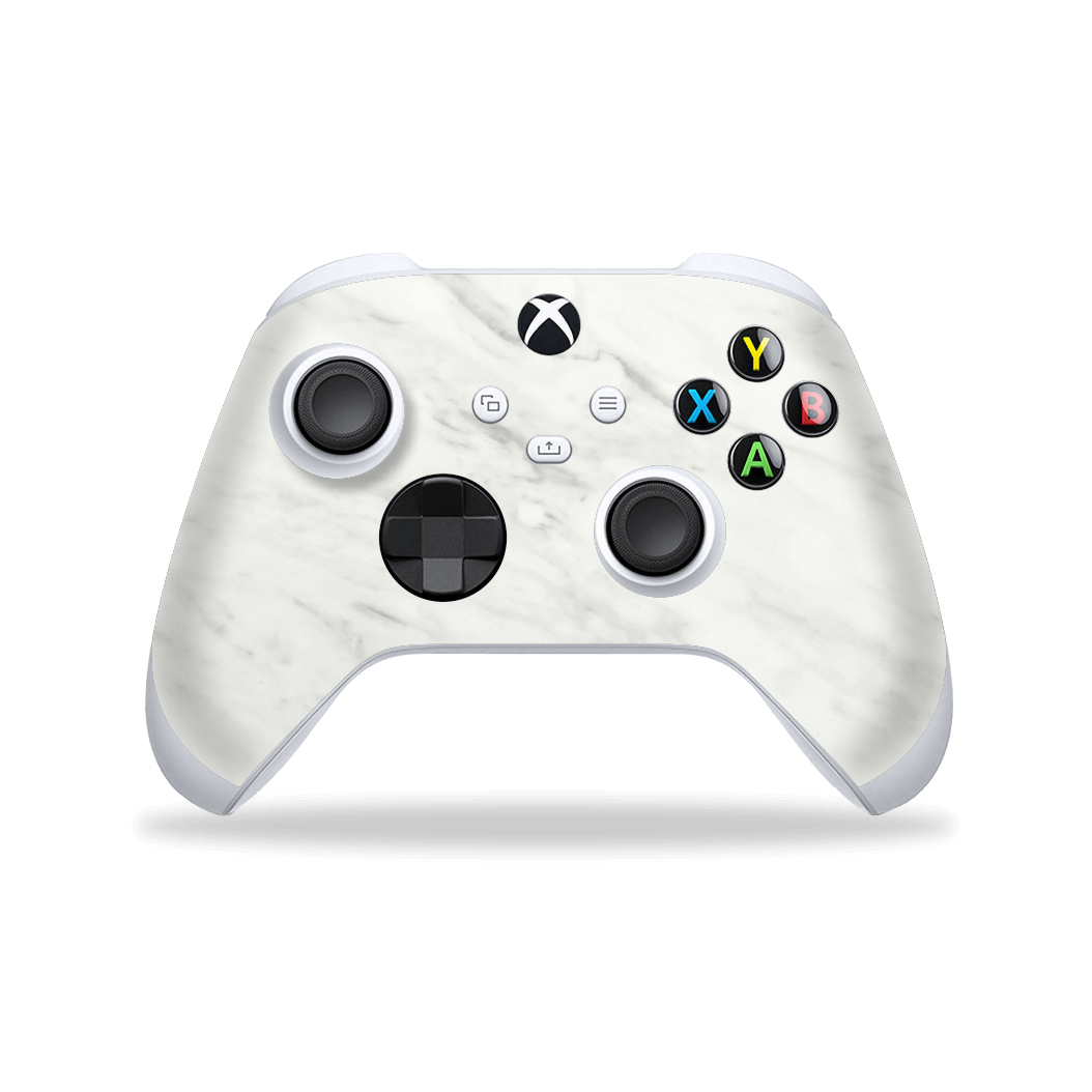 XBOX Series S CONTROLLER Skin - Luxuria White MARBLE Skin Wrap Decal Cover Protector by EasySkinz | EasySkinz.com