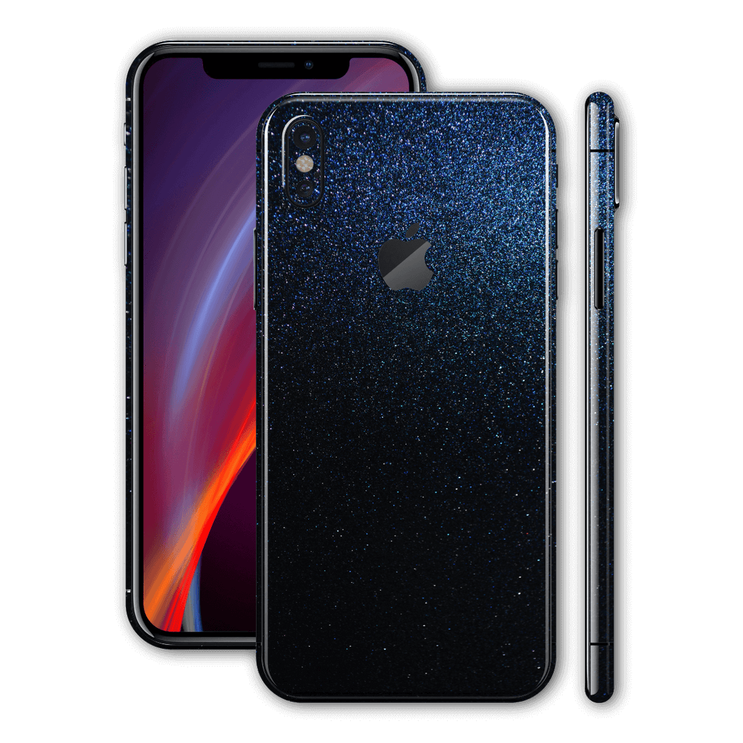 iPhone XS Midnight Blue Metallic Skin, Wrap, Decal, Protector, Cover by EasySkinz | EasySkinz.com