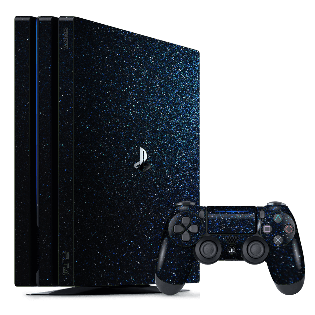 Playstation 4 PRO PS4 PRO Glossy Midnight Blue Metallic Skin Wrap Decal by EasySkinz