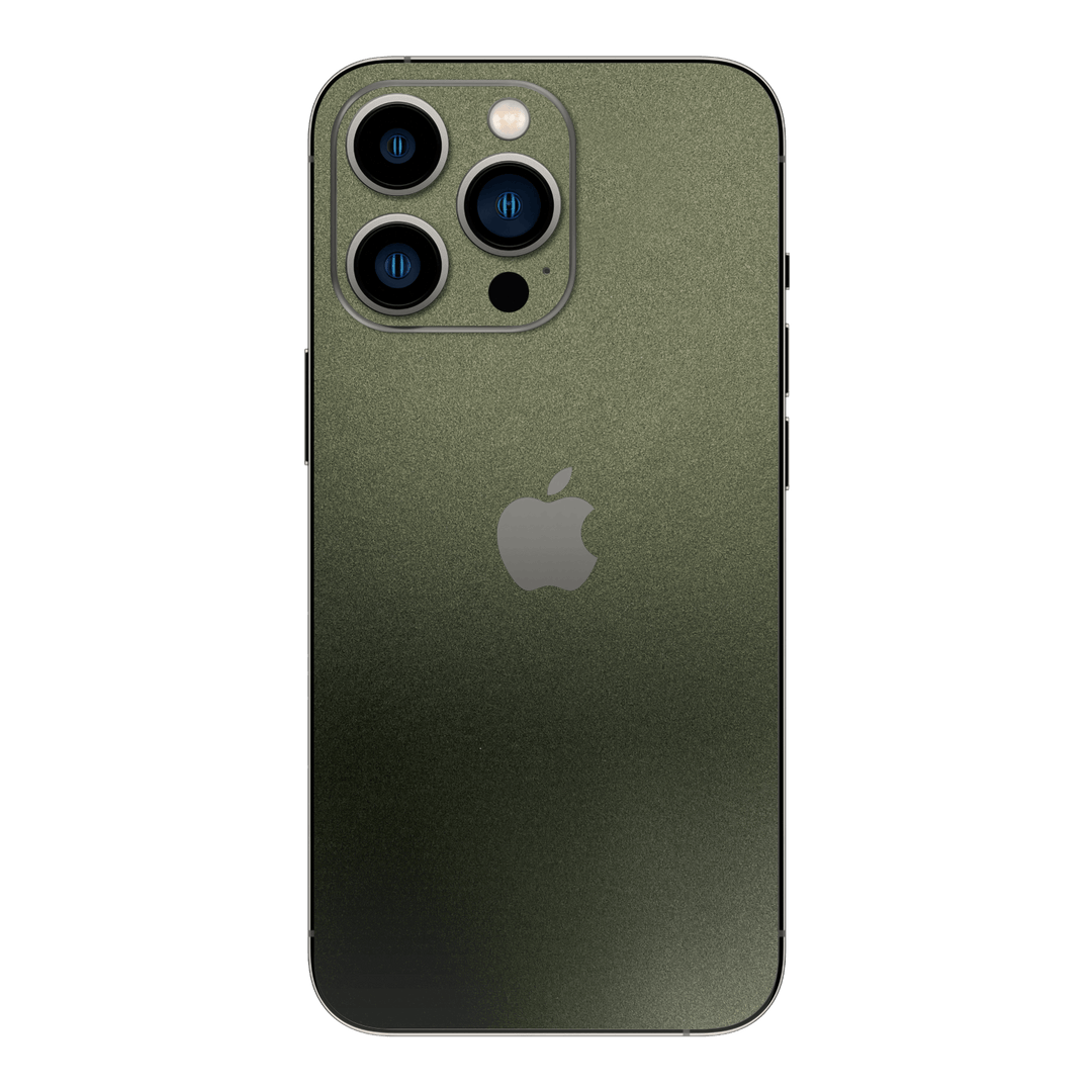 iPhone 13 Pro MAX Military Green Metallic Skin - Premium Protective Skin Wrap Sticker Decal Cover by QSKINZ | Qskinz.com