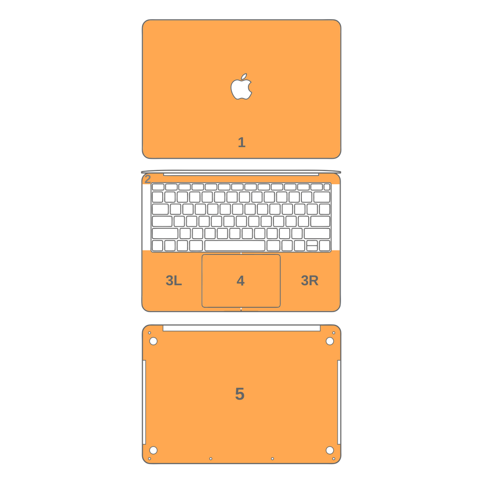 MacBook PRO 16" (2019) SIGNATURE AGATE GEODE Royal Green-Gold Skin