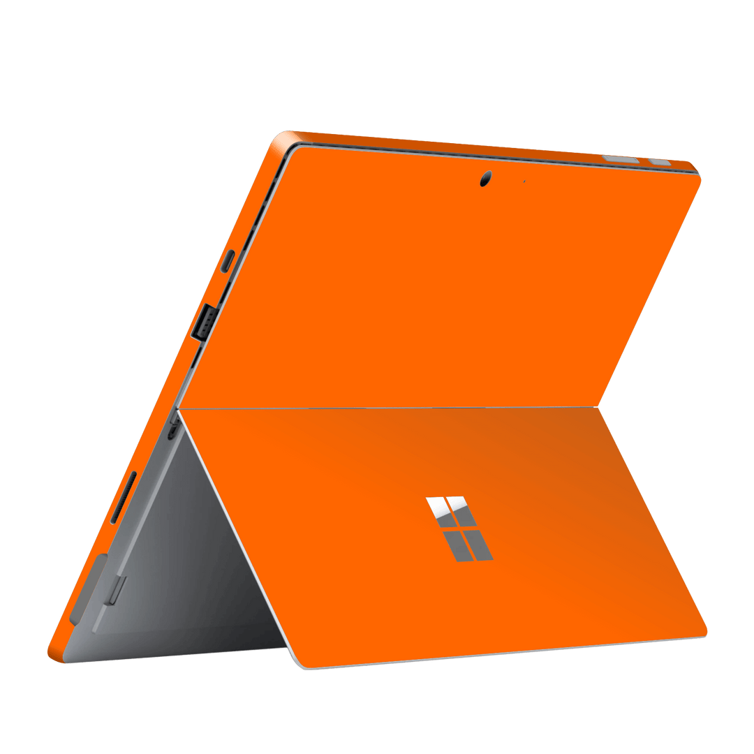 Microsoft Surface Pro 7 Gloss Glossy Orange Skin, Wrap, Decal, Protector, Cover by EasySkinz | EasySkinz.com