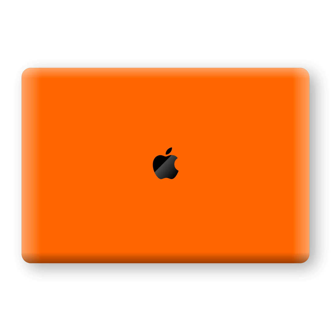 MacBook Pro 13" (No Touch Bar) Orange Glossy Gloss Finish Skin, Decal, Wrap, Protector, Cover by EasySkinz | EasySkinz.com