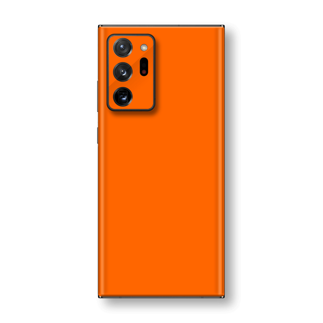 Samsung Galaxy NOTE 20 ULTRA Orange Glossy Gloss Finish Skin Wrap Sticker Decal Cover Protector by EasySkinz