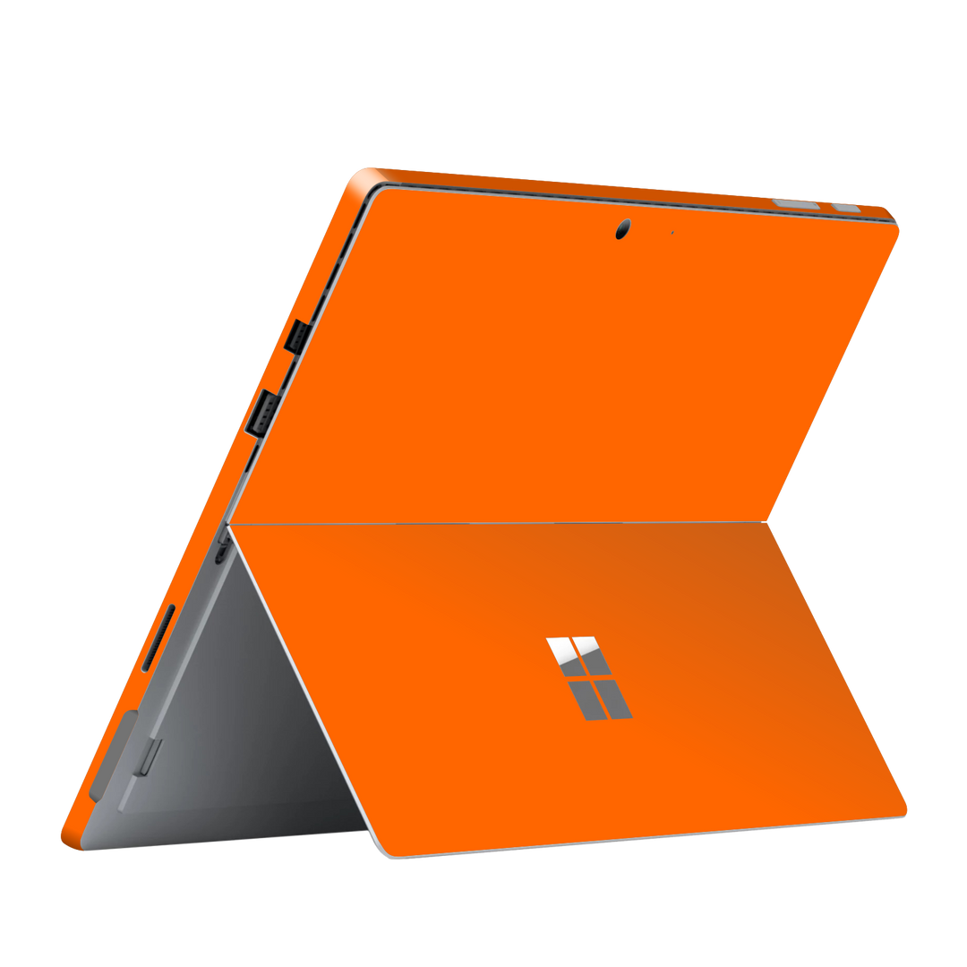 Microsoft Surface Pro 6 Gloss Glossy Orange Skin Wrap Sticker Decal Cover Protector by EasySkinz