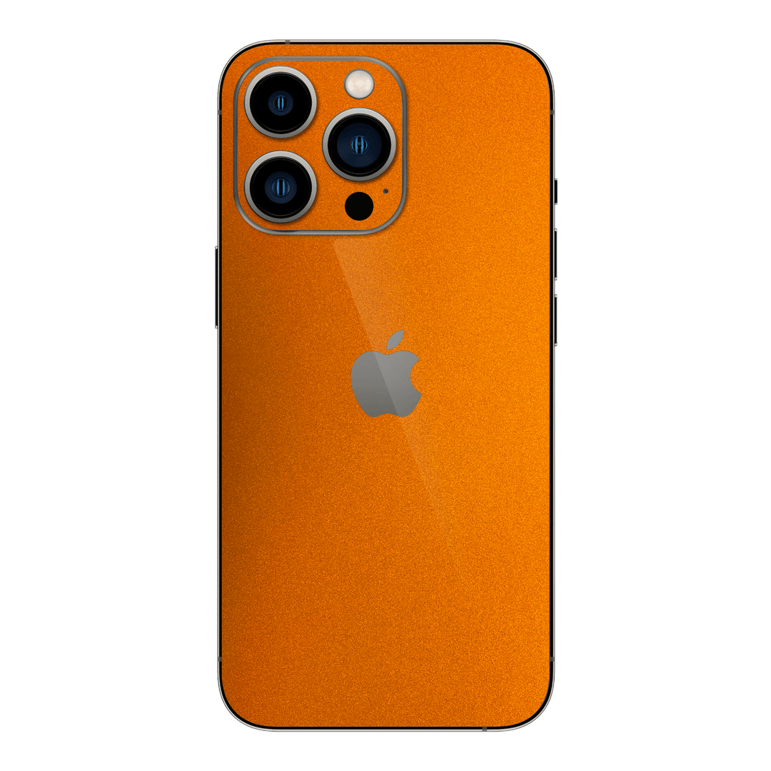 iPhone 13 PRO GLOSSY FIERY ORANGE TUNING Metallic Skin - Premium Protective Skin Wrap Sticker Decal Cover by QSKINZ | Qskinz.com