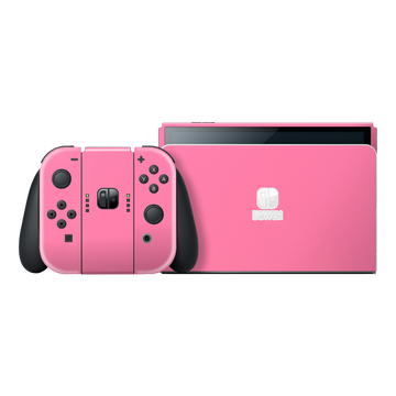 Nintendo Switch OLED GLOSSY HOT PINK Skin