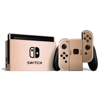 Nintendo SWITCH LUXURIA Rose Gold Metallic Skin