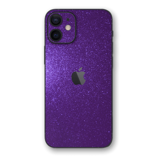 iPhone 12 mini Diamond PURPLE Shimmering, Sparkling, Glitter Skin, Wrap, Decal, Protector, Cover by EasySkinz | EasySkinz.com