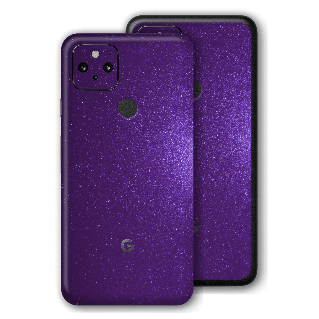 Pixel 5 Diamond PURPLE Shimmering, Sparkling, Glitter Skin, Wrap, Decal, Protector, Cover by EasySkinz | EasySkinz.com