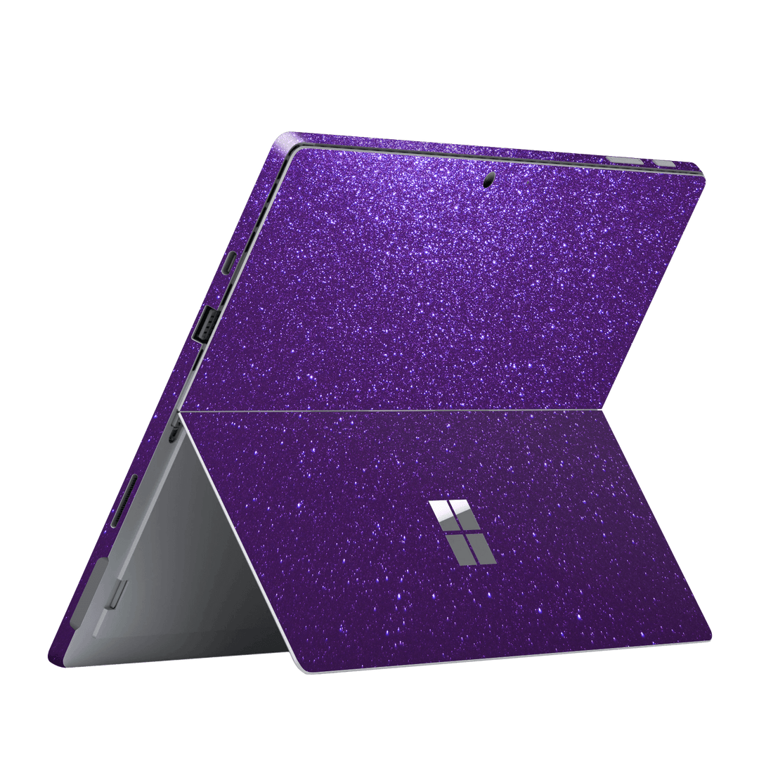 Microsoft Surface Pro 7 Diamond Purple Shimmering, Sparkling, Glitter Skin, Wrap, Decal, Protector, Cover by EasySkinz | EasySkinz.com