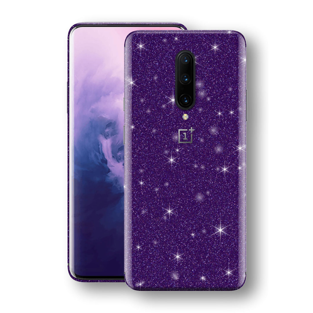 OnePlus 7 PRO Diamond Purple Shimmering, Sparkling, Glitter Skin, Decal, Wrap, Protector, Cover by EasySkinz | EasySkinz.com