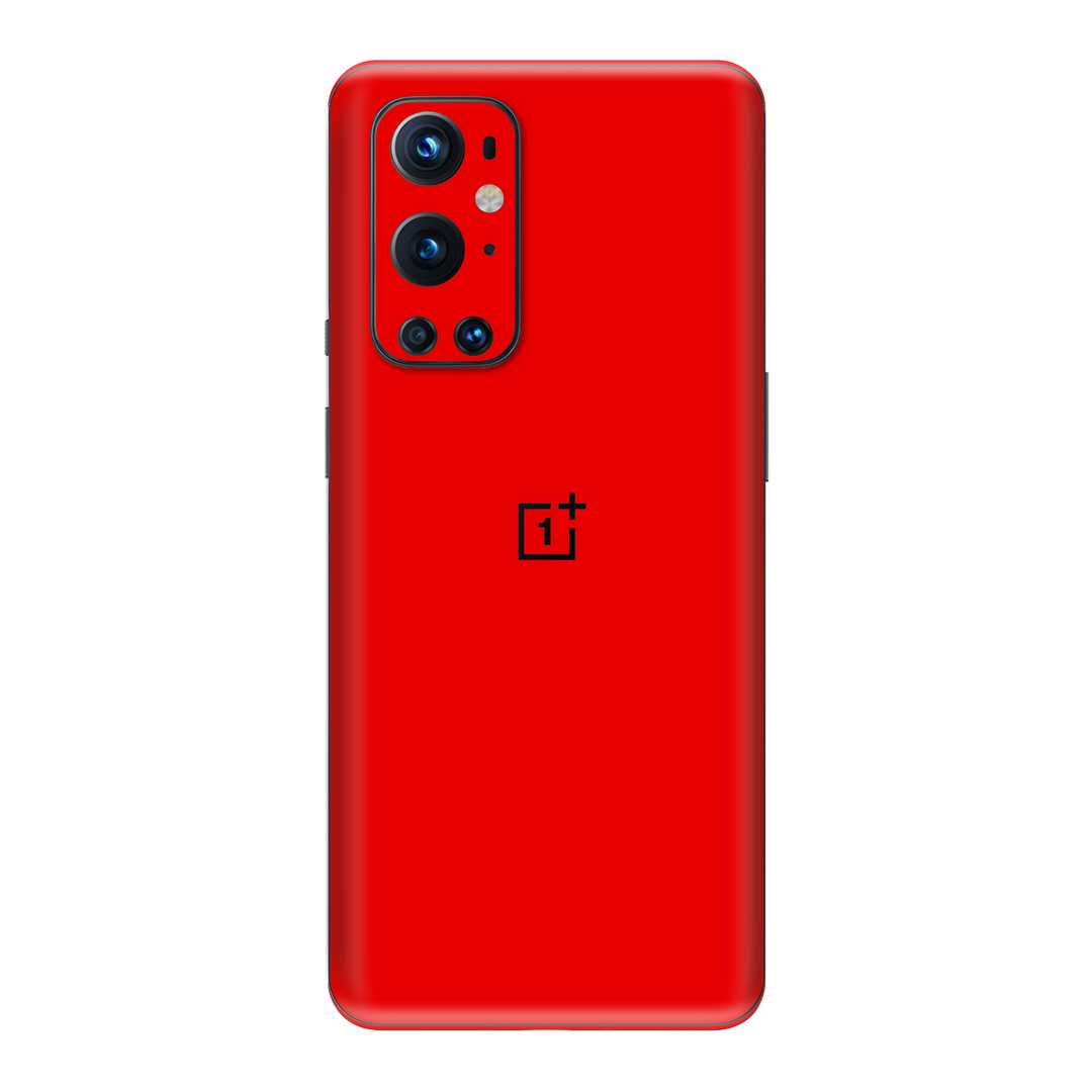 OnePlus 9 Pro Gloss Glossy Bright Red Skin Wrap Sticker Decal Cover Protector by EasySkinz