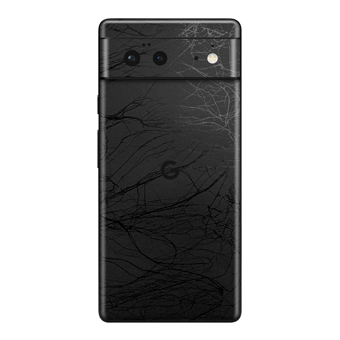 Google Pixel 6 Luxuria Black Web Net Mesh Cocoon 3D Textured Skin Wrap Sticker Decal Cover Protector by EasySkinz | EasySkinz.com