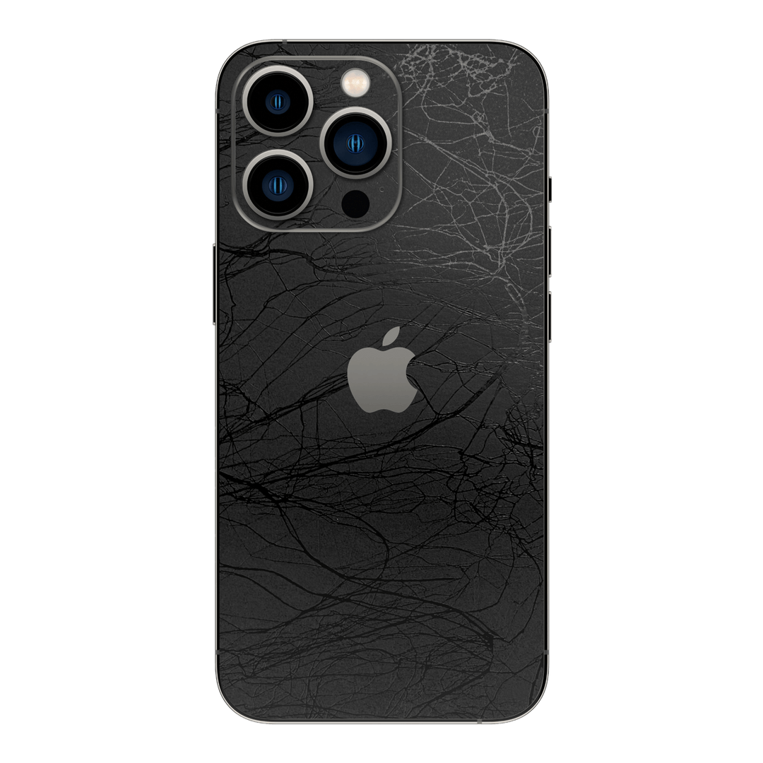 iPhone 14 Pro MAX LUXURIA BLACK WEB Textured Skin - Premium Protective Skin Wrap Sticker Decal Cover by QSKINZ | Qskinz.com