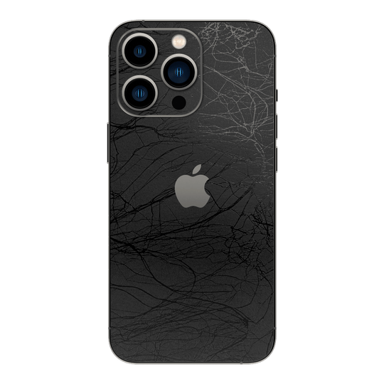 iPhone 13 PRO LUXURIA BLACK WEB Textured Skin - Premium Protective Skin Wrap Sticker Decal Cover by QSKINZ | Qskinz.com