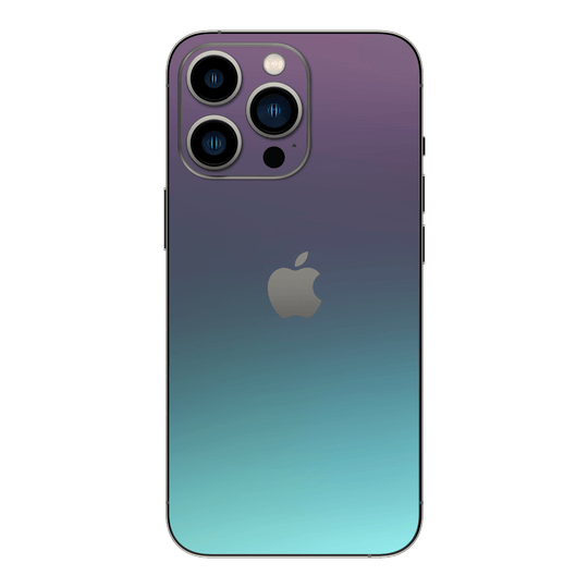 iPhone 13 PRO CHAMELEON TURQUOISE LAVENDER Matt Metallic Skin - Premium Protective Skin Wrap Sticker Decal Cover by QSKINZ | Qskinz.com