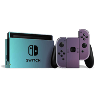 Nintendo SWITCH CHAMELEON TURQUOISE LAVENDER Matt Metallic Skin