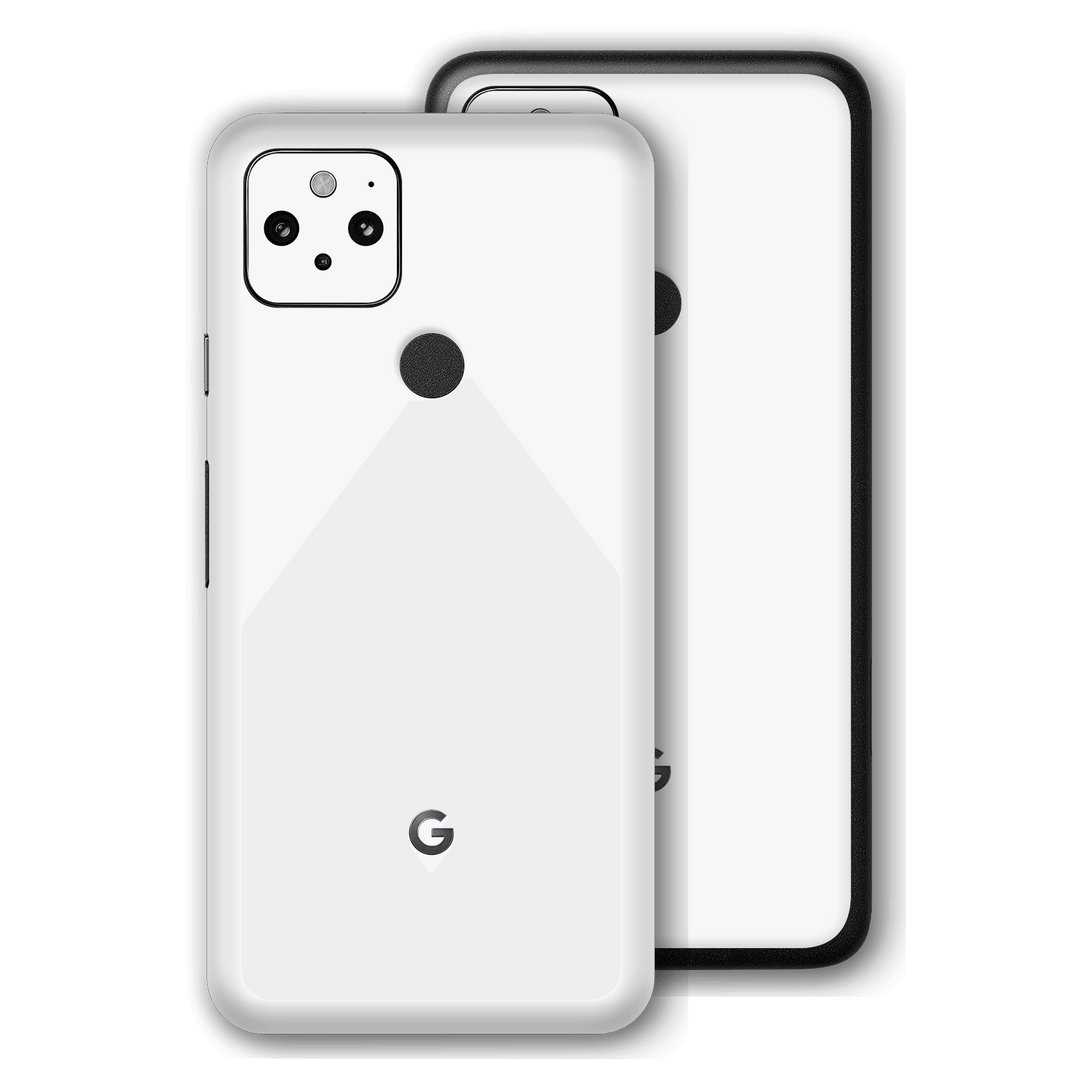 Pixel 5 Glossy WHITE Skin, Wrap, Decal, Protector, Cover by EasySkinz | EasySkinz.com