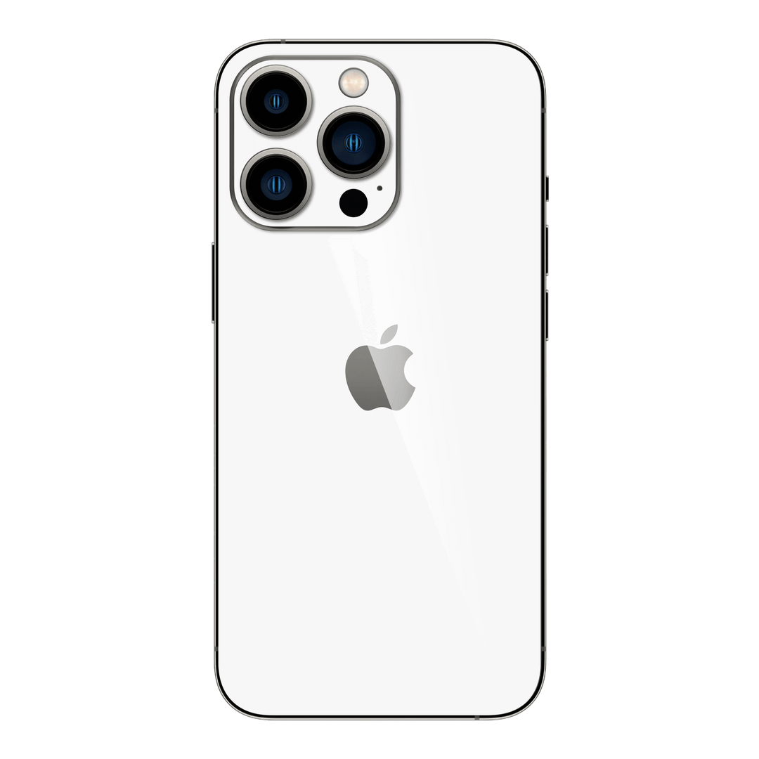 iPhone 13 PRO GLOSSY JET WHITE Skin - Premium Protective Skin Wrap Sticker Decal Cover by QSKINZ | Qskinz.com